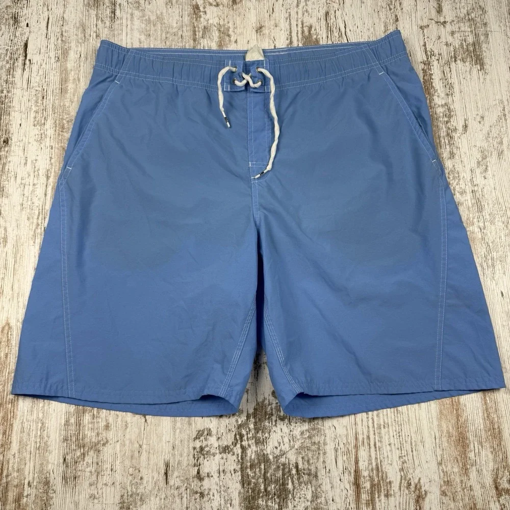 VTG Y2K Nike Swim Trunks, Embroidered Center Swoosh Logo Mens Sz XL - Picture 1 of 8